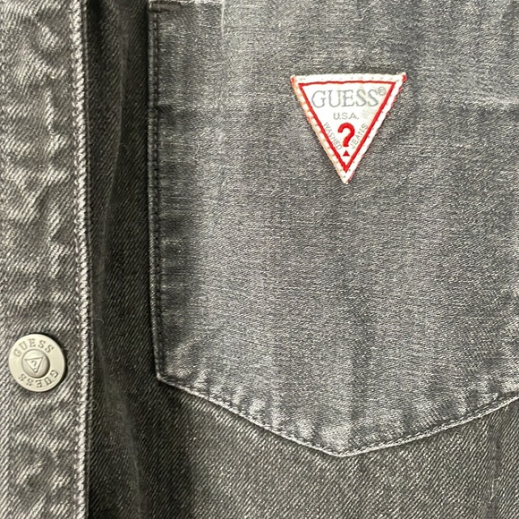 GUESS ORIGINAL Long Denim Vest - Picture 2 of 6